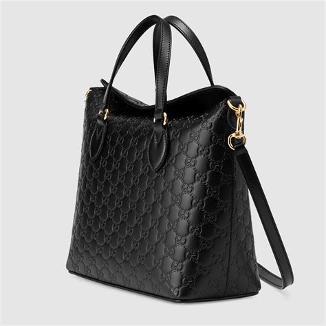 gucci black leather bag with strap and lock|black Gucci side bag.